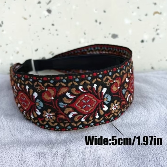 Colorful Embroidered Headbands Trio - Picture 2 of 5